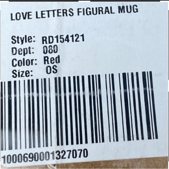 🆕 Rae Dunn 'Love Letters' Figural Mug ❤️ - Picture 8 of 9